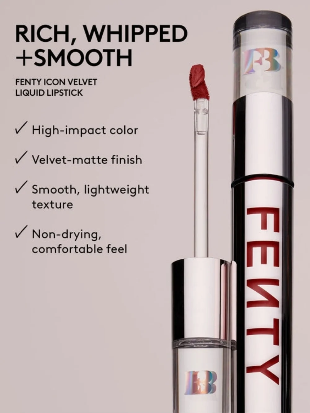 FENTY Velvet Liquid Lipstick in FIYAPROOF - Picture 9 of 13